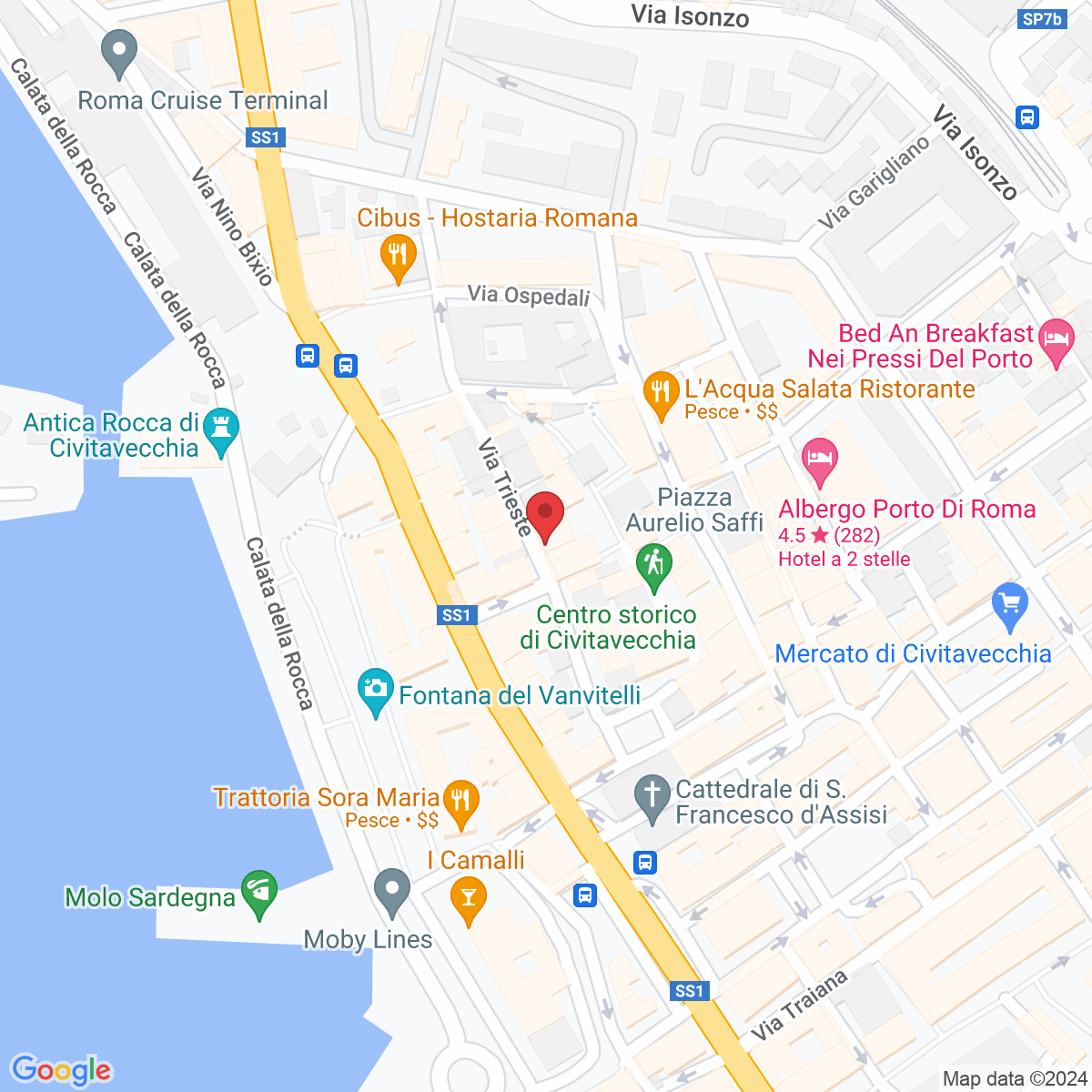 Via Trieste, 39/43, 00053 Civitavecchia RM, Italia
