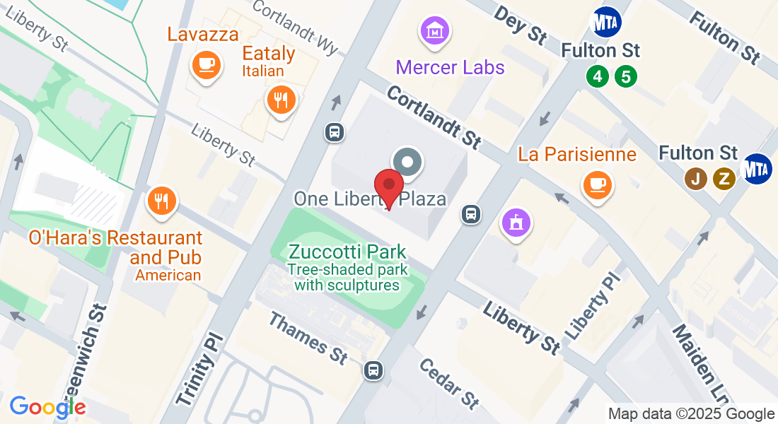1 Liberty St, New York, NY 10006, USA