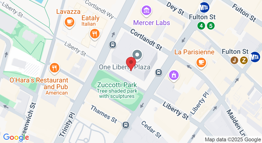 1 Liberty St, New York, NY 10006, USA