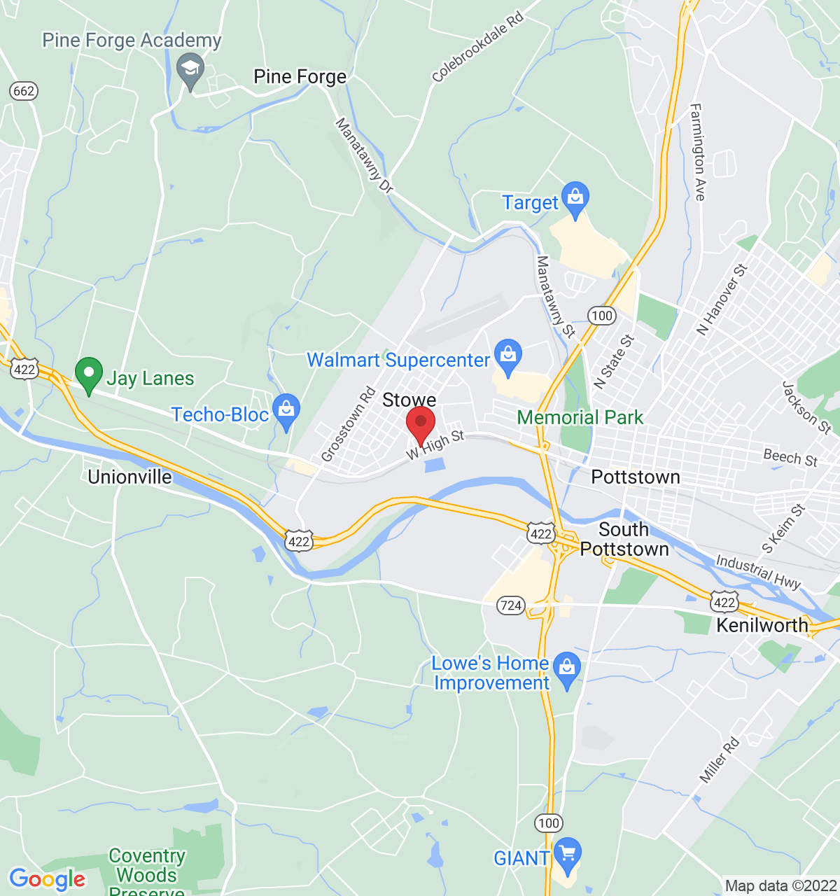 581 W High St, Pottstown, PA 19464, USA