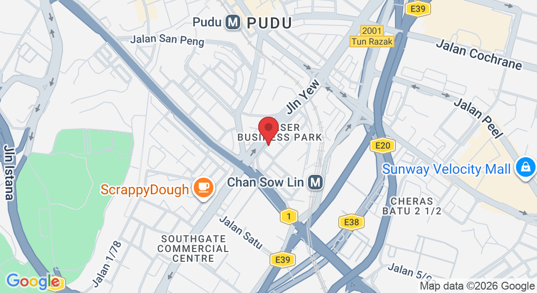 36-4, Jalan Metro Pudu, Fraser Business Park, 55100 Kuala Lumpur, Wilayah Persekutuan Kuala Lumpur, Malaysia