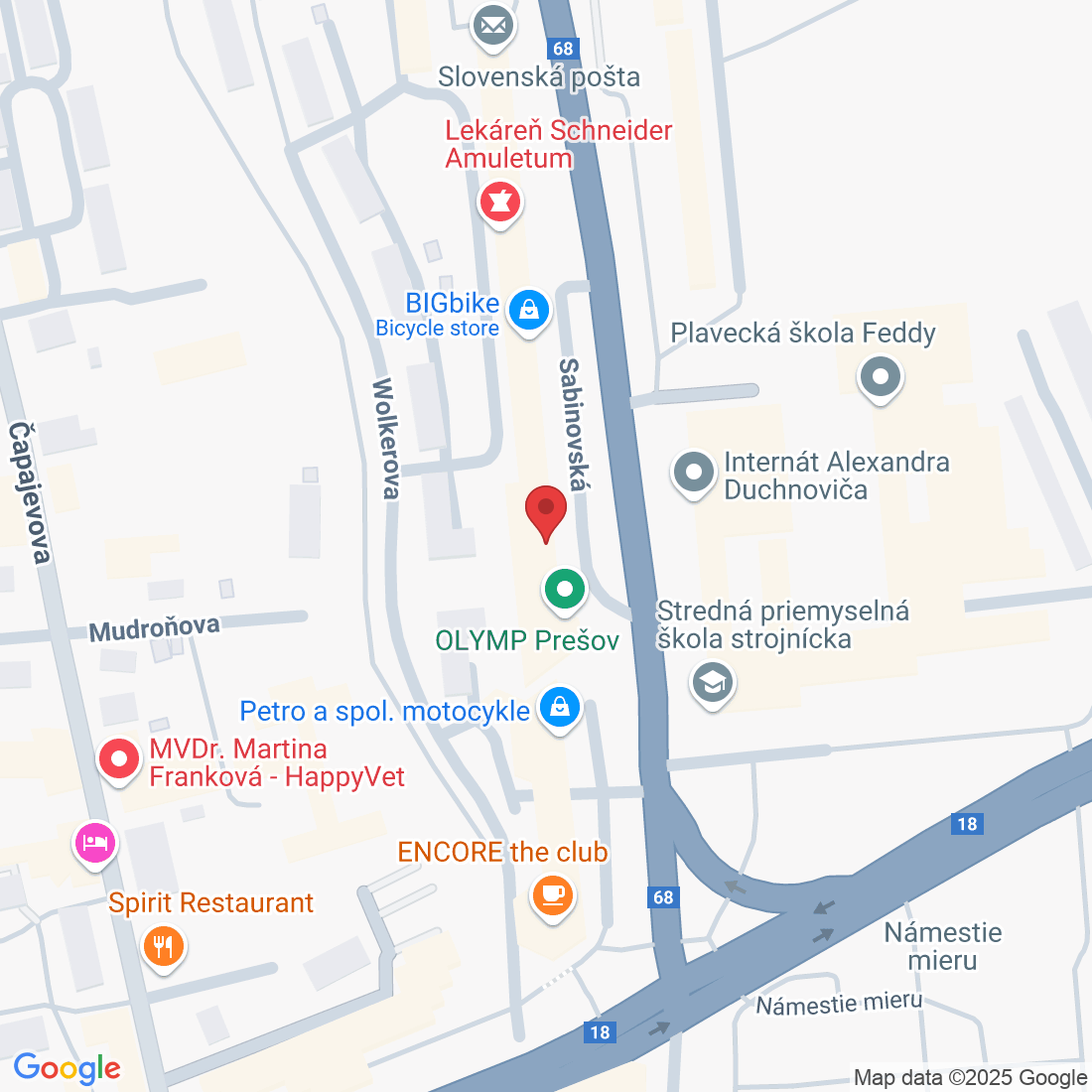 Sabinovská 5049/3, 080 01 Prešov, Slovakia