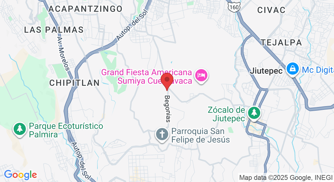 Begonias 4, Atlacomulco, 62560 Jiutepec, Mor., México