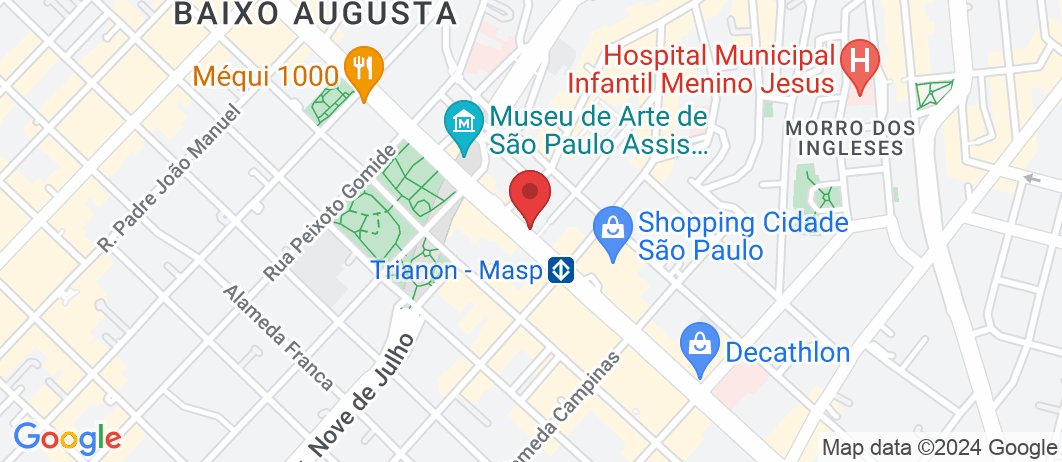 Av. Paulista, 1374 - 12° andar - sala 12B-104 - Jardim Paulista, São Paulo - SP, 01310-100, Brasil
