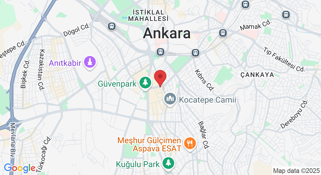 Kocatepe, Bayındır-2 Sk. No:33 06420, 06420 Çankaya/Ankara, Türkiye