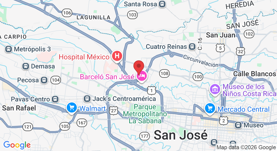 Del Hotel Irazú, 250 metros al este, Robledal, San José, 10107, Costa Rica