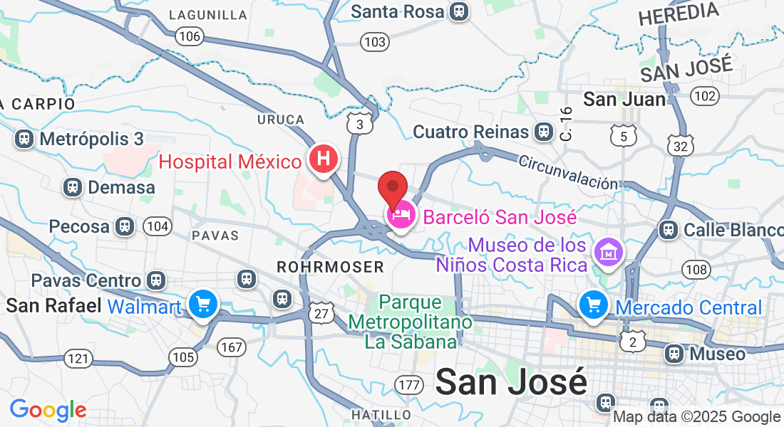 Del Hotel Irazú, 250 metros al este, Robledal, San José, 10107, Costa Rica