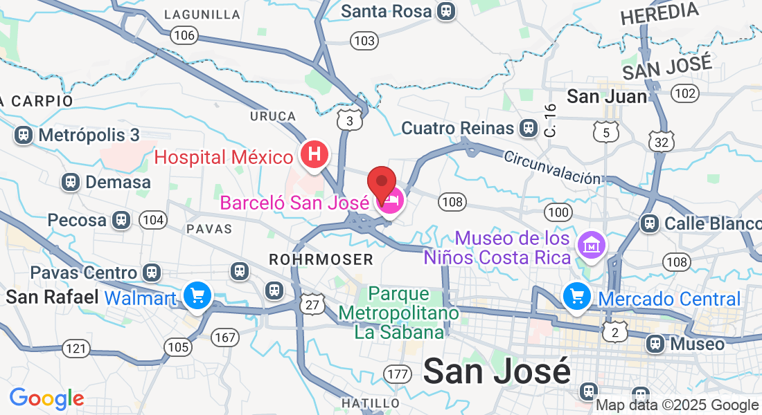 Del Hotel Irazú, 250 metros al este, Robledal, San José, 10107, Costa Rica