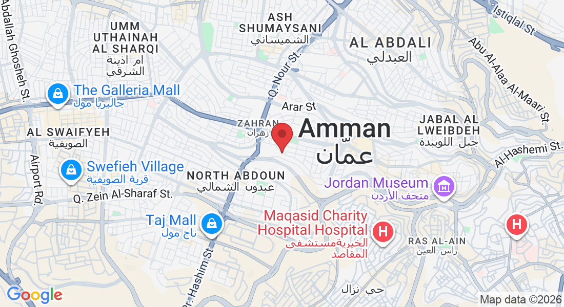 XW32+22W, Ibn Khaldoun St., Amman, Jordan