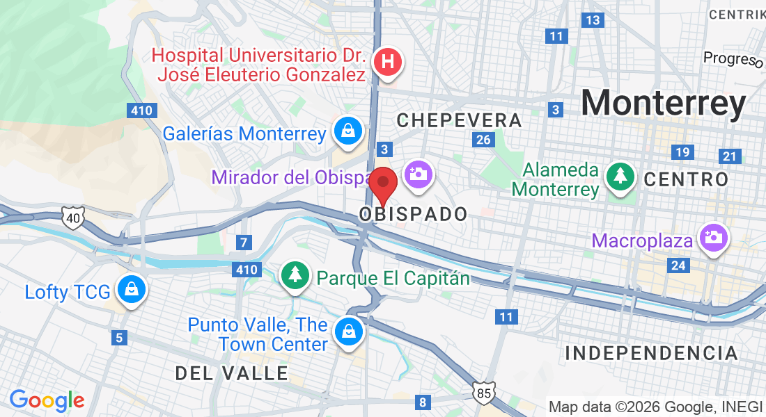 Belisario Domínguez, PARALELO OBISPADO 2725-suite 201, Obispado, 64060 Monterrey, N.L., México