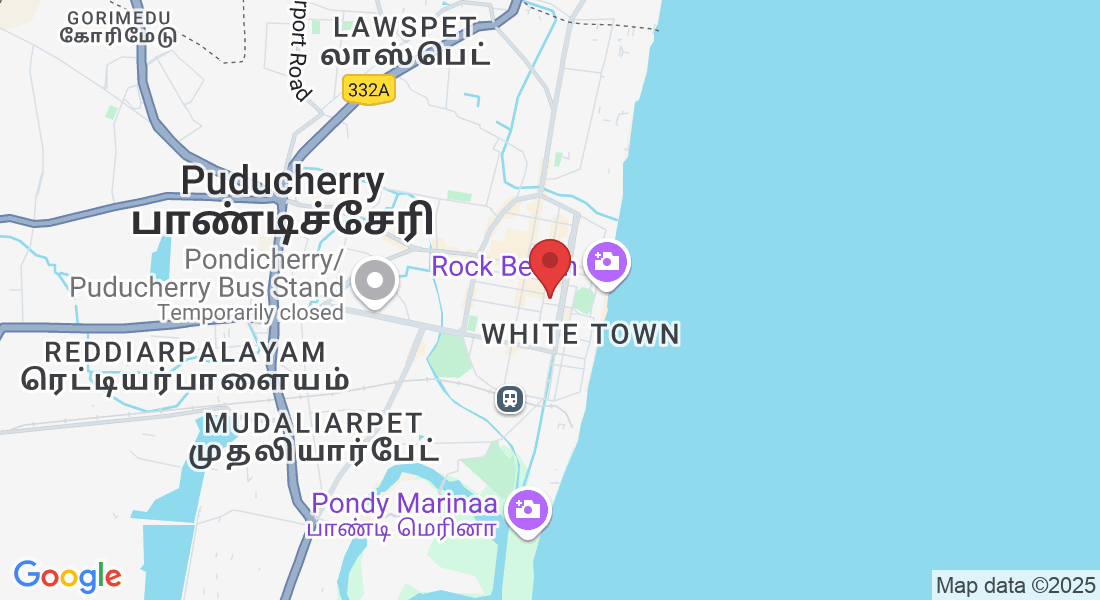 122, Canteen St, MG Road Area, Puducherry, 605001, India