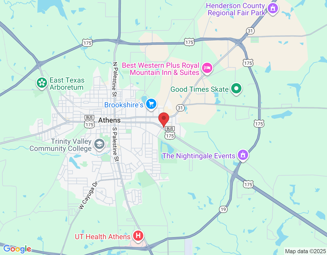 1005 E Corsicana St suite b, Athens, TX 75751, USA