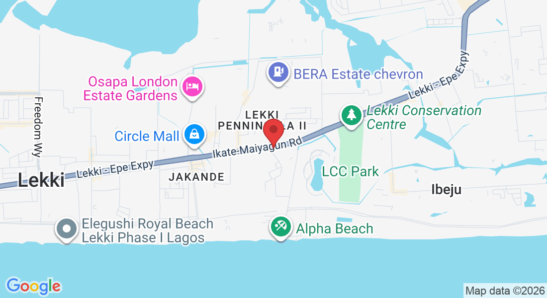 2 Baale St, Lekki Penninsula II, Lekki 106104, Lagos, Nigeria