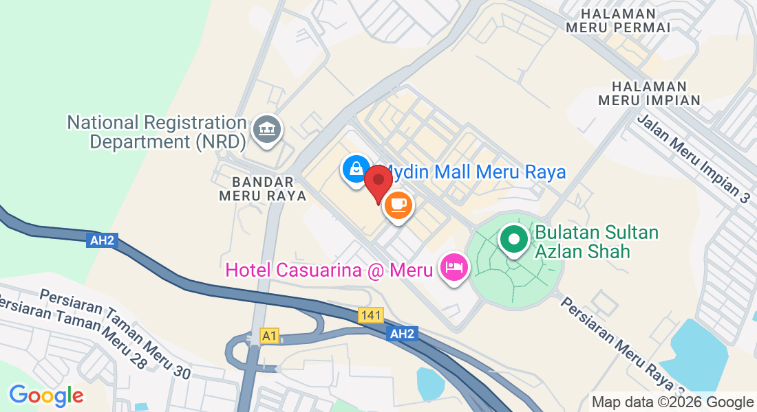 GB-03, PT229142, BANDAR MERU RAYA MUKIN HULU KINTA DAERAH KINTA, 30020 Ipoh, Perak, Malaysia