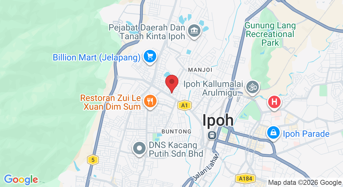 No. 18-25 Jalan Klebang Raya 19, Off, Jalan Silibin, Taman Alkaff, 30100 Ipoh, Perak, Malaysia