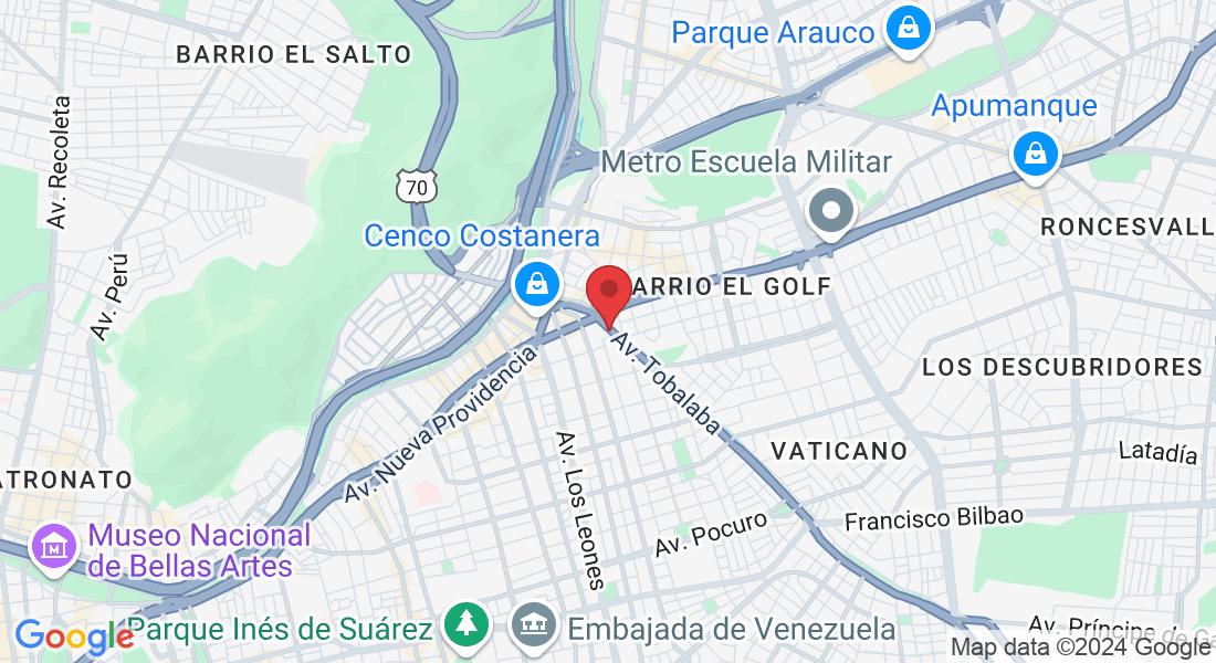 Av. Tobalaba 155, 7380000 Providencia, Región Metropolitana, Chile