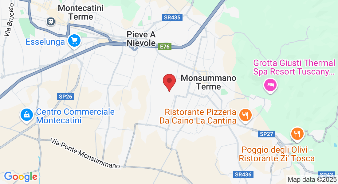 Via Arno, 27, 51018 Pieve A Nievole PT, Italia