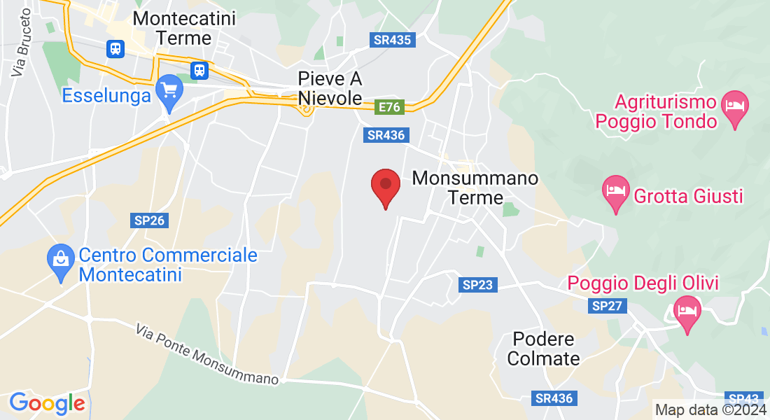 Via Arno, 27, 51018 Pieve A Nievole PT, Italia