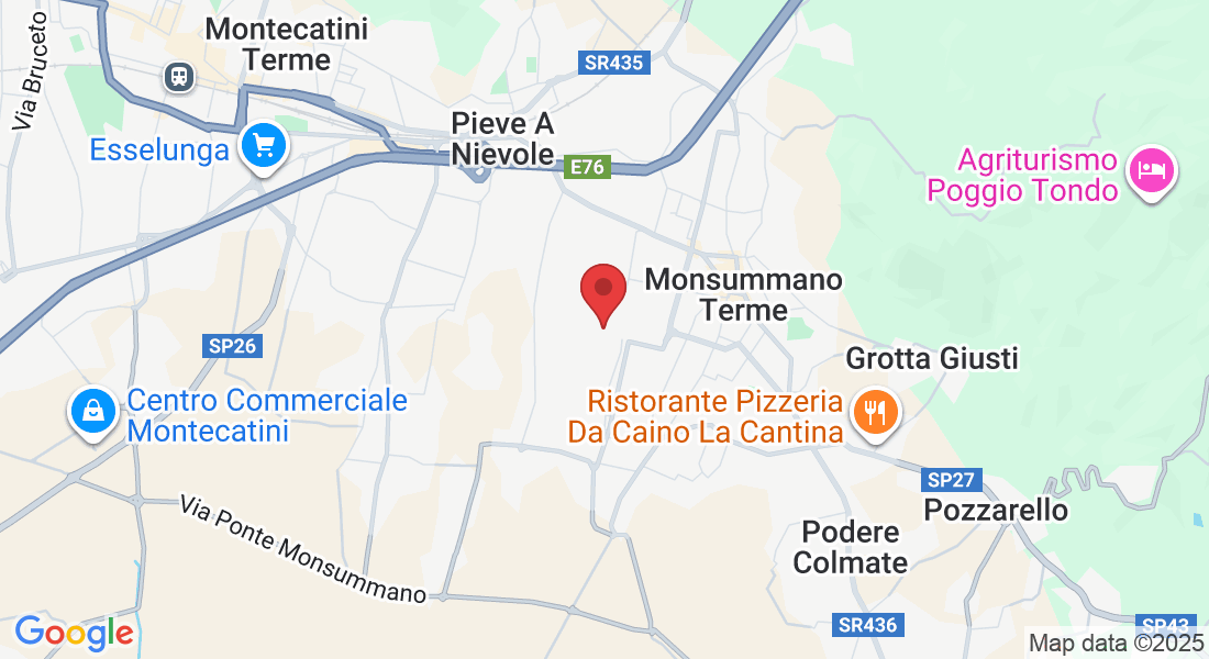 Via Arno, 27, 51018 Pieve A Nievole PT, Italia