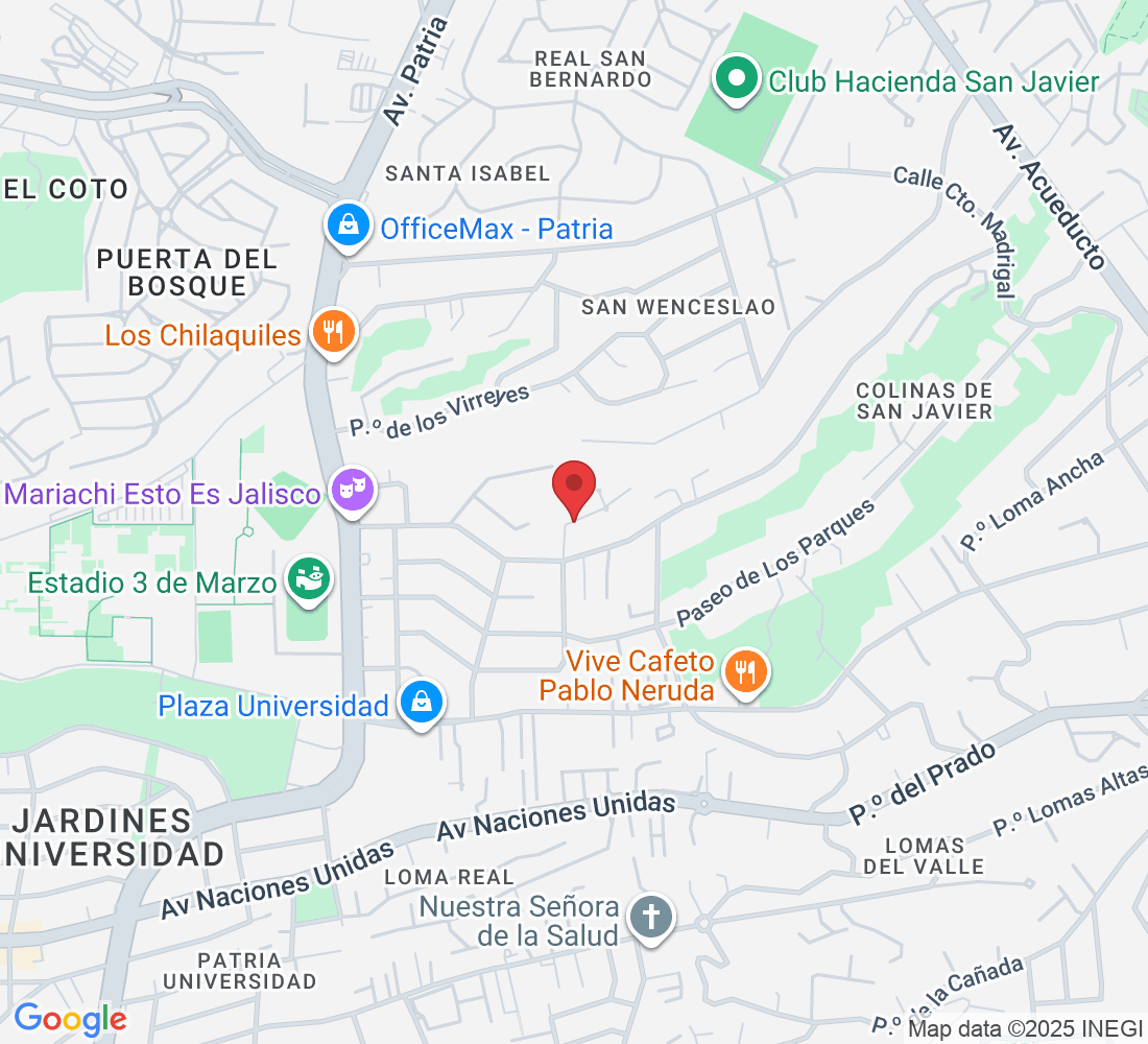 Cjon. del Quijote 1434, Universitaria, 45110 Zapopan, Jal., Mexico