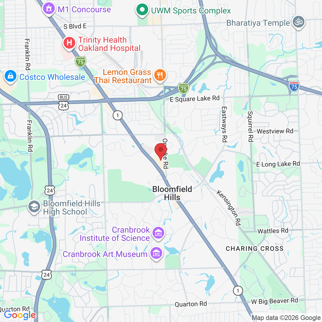 41000 Woodward Ave Ste 350 East, Bloomfield Hills, MI 48304, USA