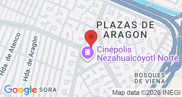 Av. Plaza Central 1, Plazas de Aragon, 57139 સિયુદાદ વિક્ટોરિયા, Méx., México
