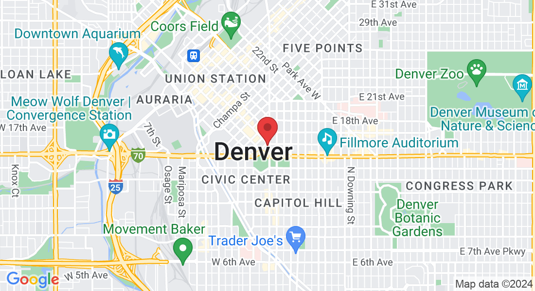 110 16th St Mall ste 1400 163, Denver, CO 80202, USA