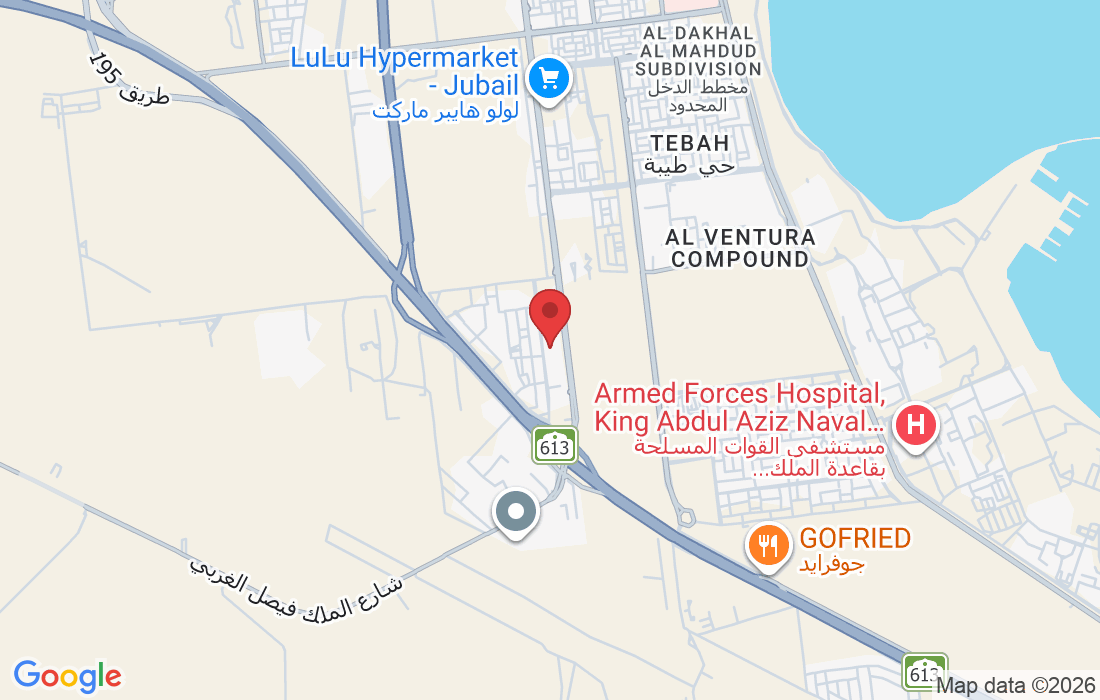 Building Number 6983, Al Izdhiar Street Behind, Near Dunes International School, Al Jawhara District, الجبيل 35412, Saudi Arabia
