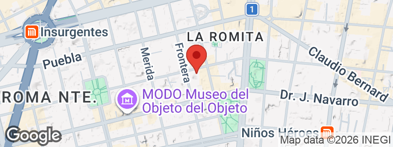Durango 22, Roma Nte., Cuauhtémoc, 06700 Ciudad de México, CDMX, México