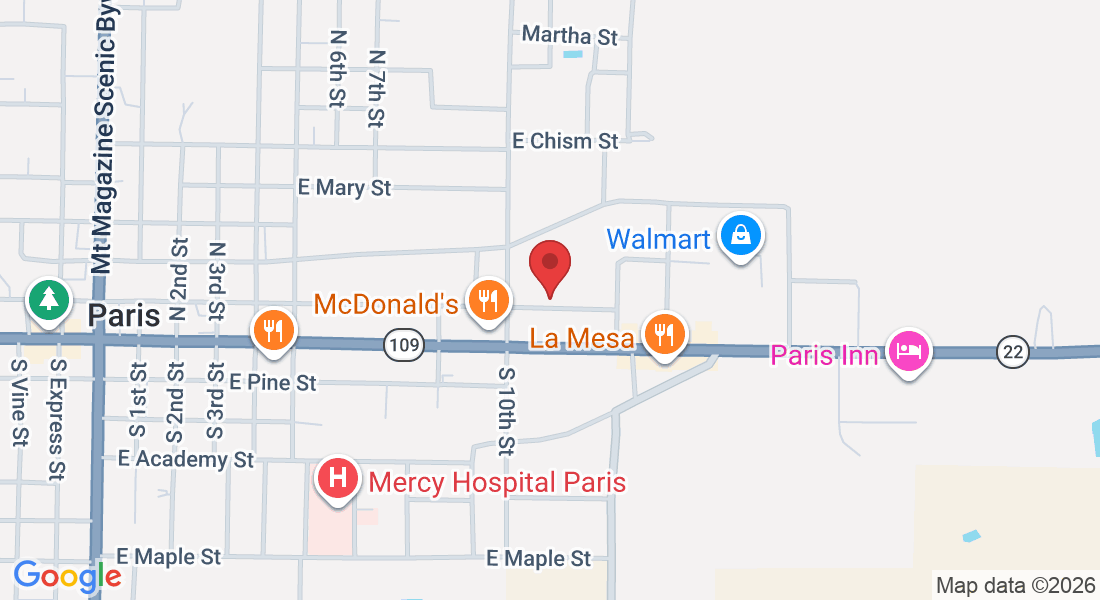 1019 E Main St, Paris, AR 72855, USA