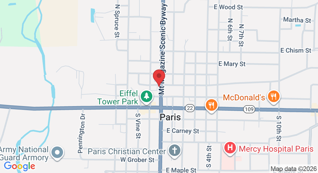 124 N Elm St, Paris, AR 72855, USA