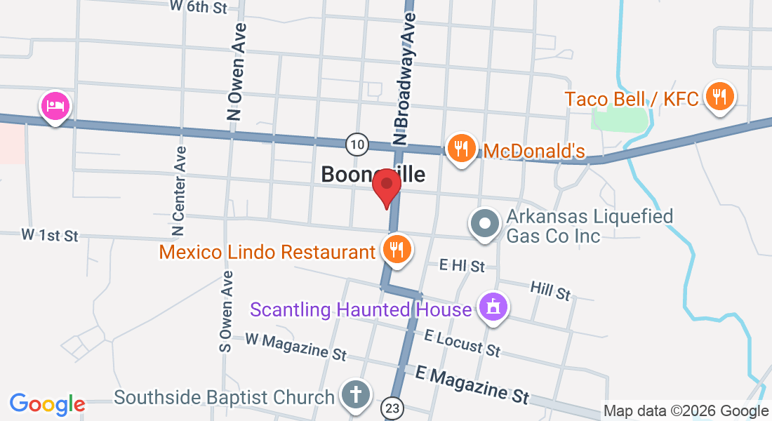 147 N Broadway Ave, Booneville, AR 72927, USA