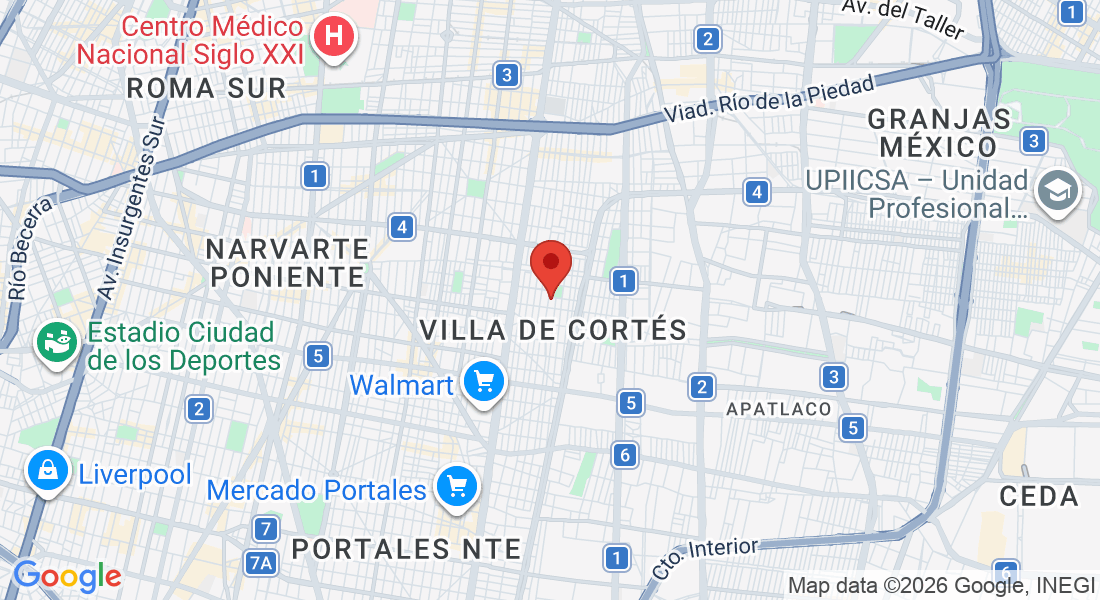 Javier Sorondo 262, Iztaccihuatl, Benito Juárez, 03520 Ciudad de México, CDMX, México