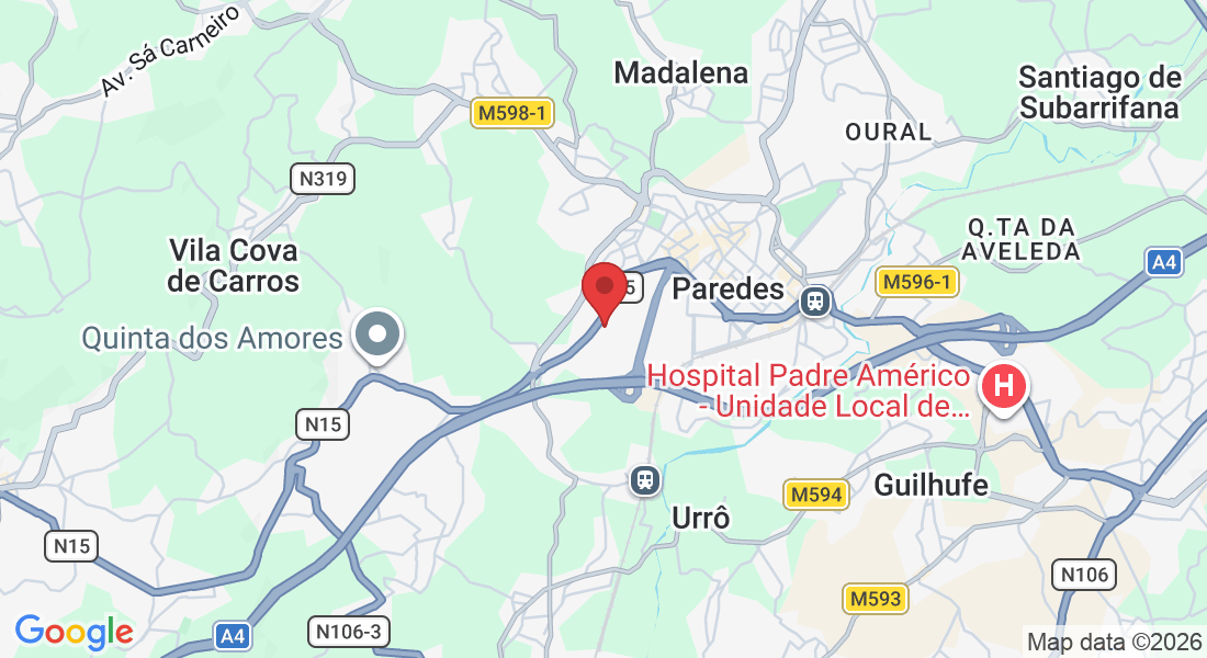 Av. dos Bombeiros Voluntários, 4580-053 Paredes, Portugal