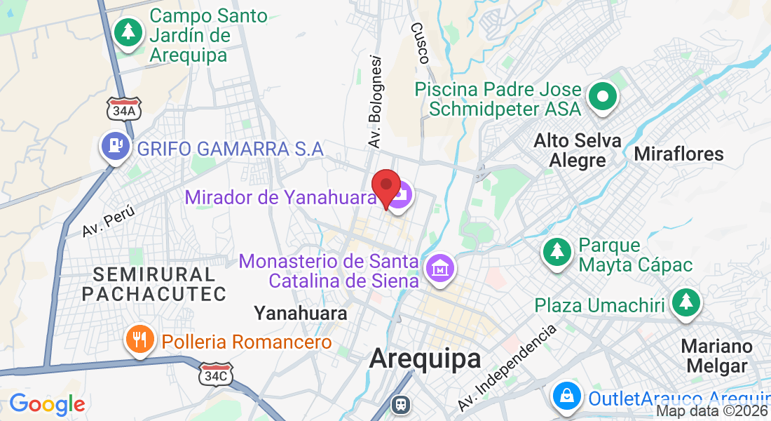 Jerusalén 605, Arequipa 04017, Peru