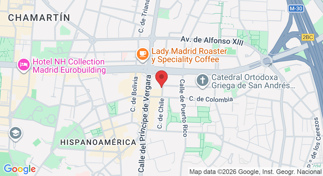 C. de Chile, 15, Chamartín, 28016 Madrid, España