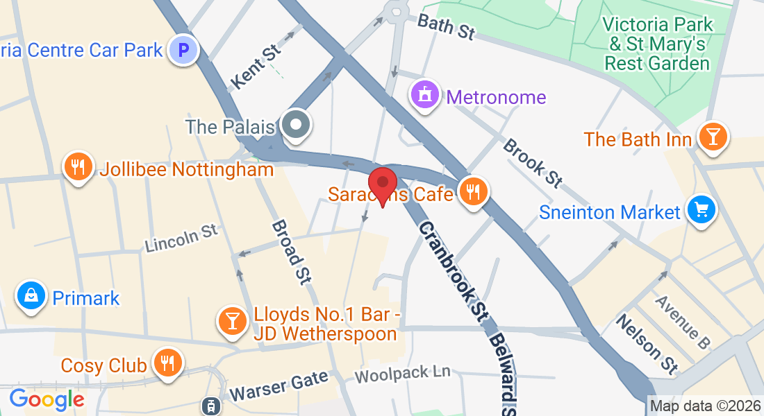 34 Heathcoat St, Nottingham NG1 3AA, UK