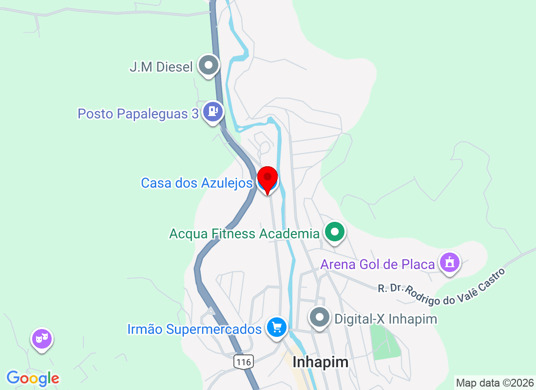 R. Alberto Azevedo, 575 B - centro, Inhapim - MG, 35330-000, Brasil