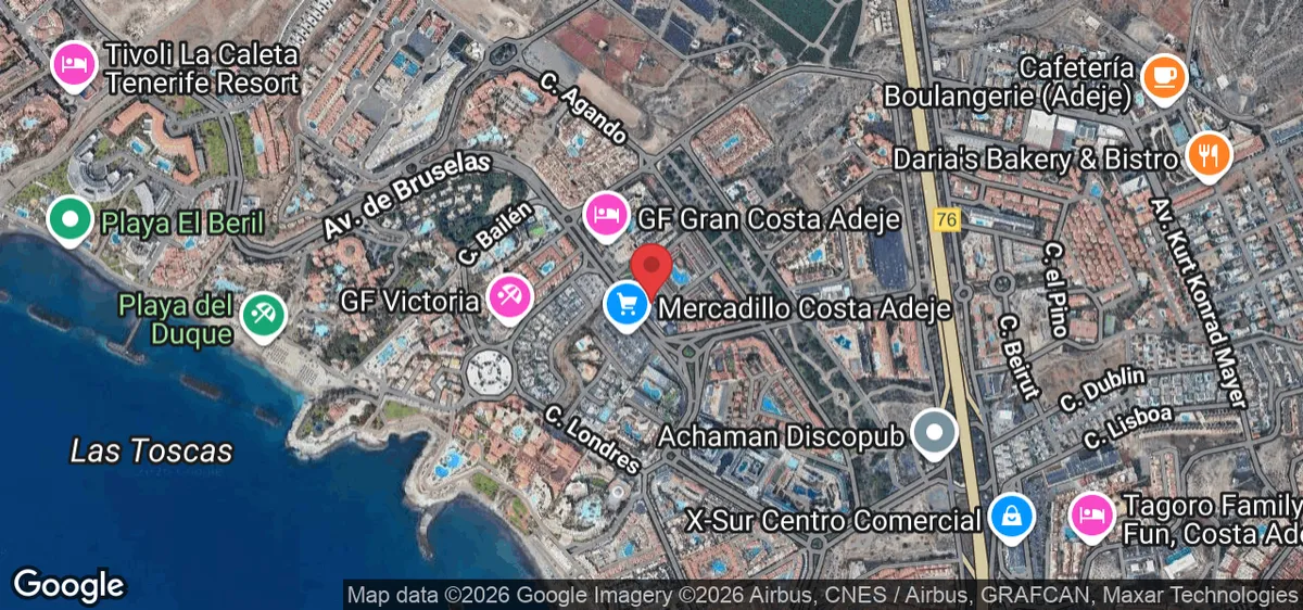 Av. de Bruselas, 14, 38679 Costa Adeje, Santa Cruz de Tenerife, Spanyolország