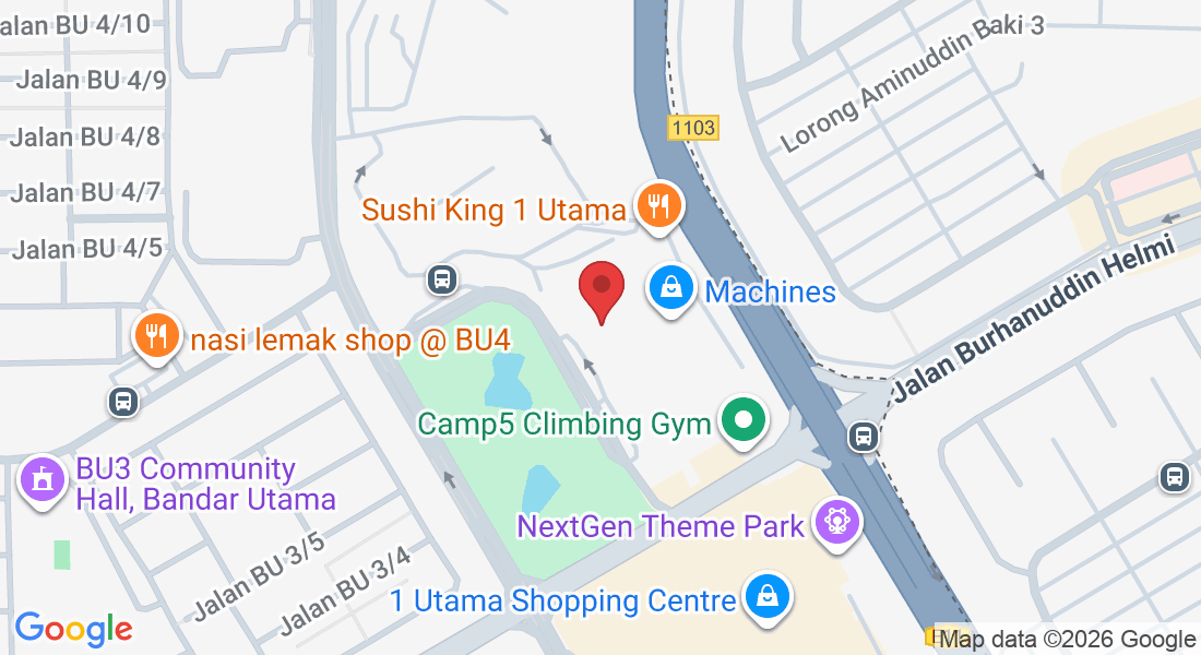 1 Utama Shopping Centre, No. UR602, Upper Roof, Lebuh Bandar Utama, Bandar Utama City Centre, Selangor Darul Ehsan, Bandar Utama, 47800 Petaling Jaya, Selangor, Malaysia