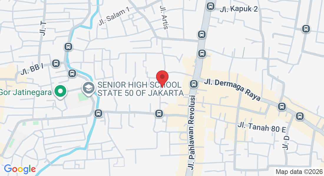 Gg. Sa'ali I Jl. Kapitan No.31, Klender, Kec. Duren Sawit, Kota Jakarta Timur, Daerah Khusus Ibukota Jakarta 13470, Indonesia