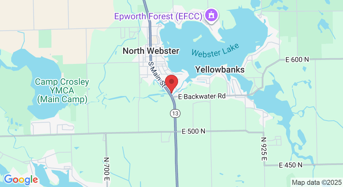 105 E Esterbrook Dr, North Webster, IN 46555, USA