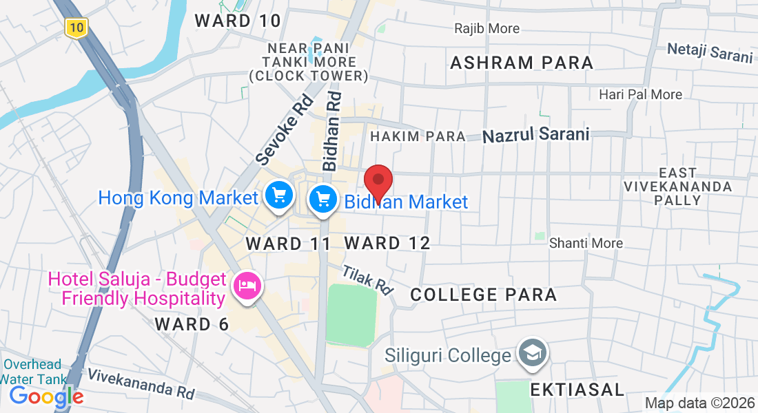2nd Floor, Pradhan Building, Rishi Aurobindo Rd, Ward 12, Hakim Para, Siliguri, West Bengal 734001, India