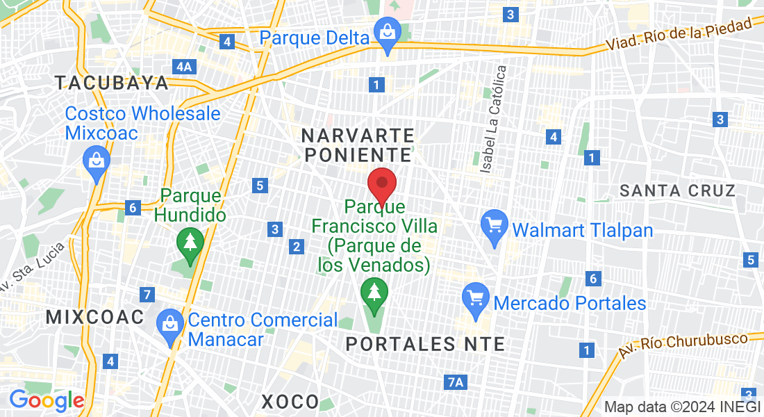 Eje 5 Sur Avenida Eugenia 1456, Narvarte Poniente, Benito Juárez, 03020 Ciudad de México, CDMX, Mexico