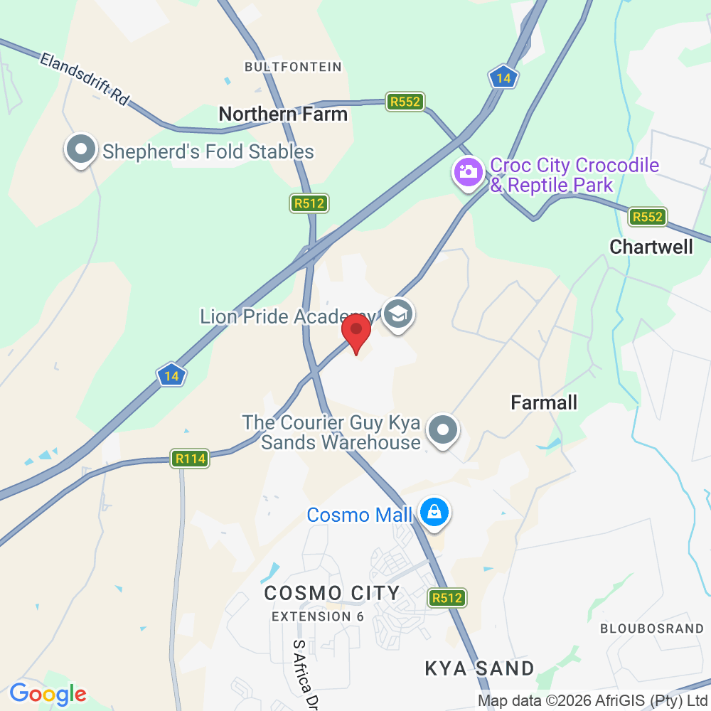 LION PRIDE SHOPPING CENTRE MALIBONGWE DRIVE &, R114, Nietgedacht 535-Jq, JOHANNESBURG, 1739, South Africa