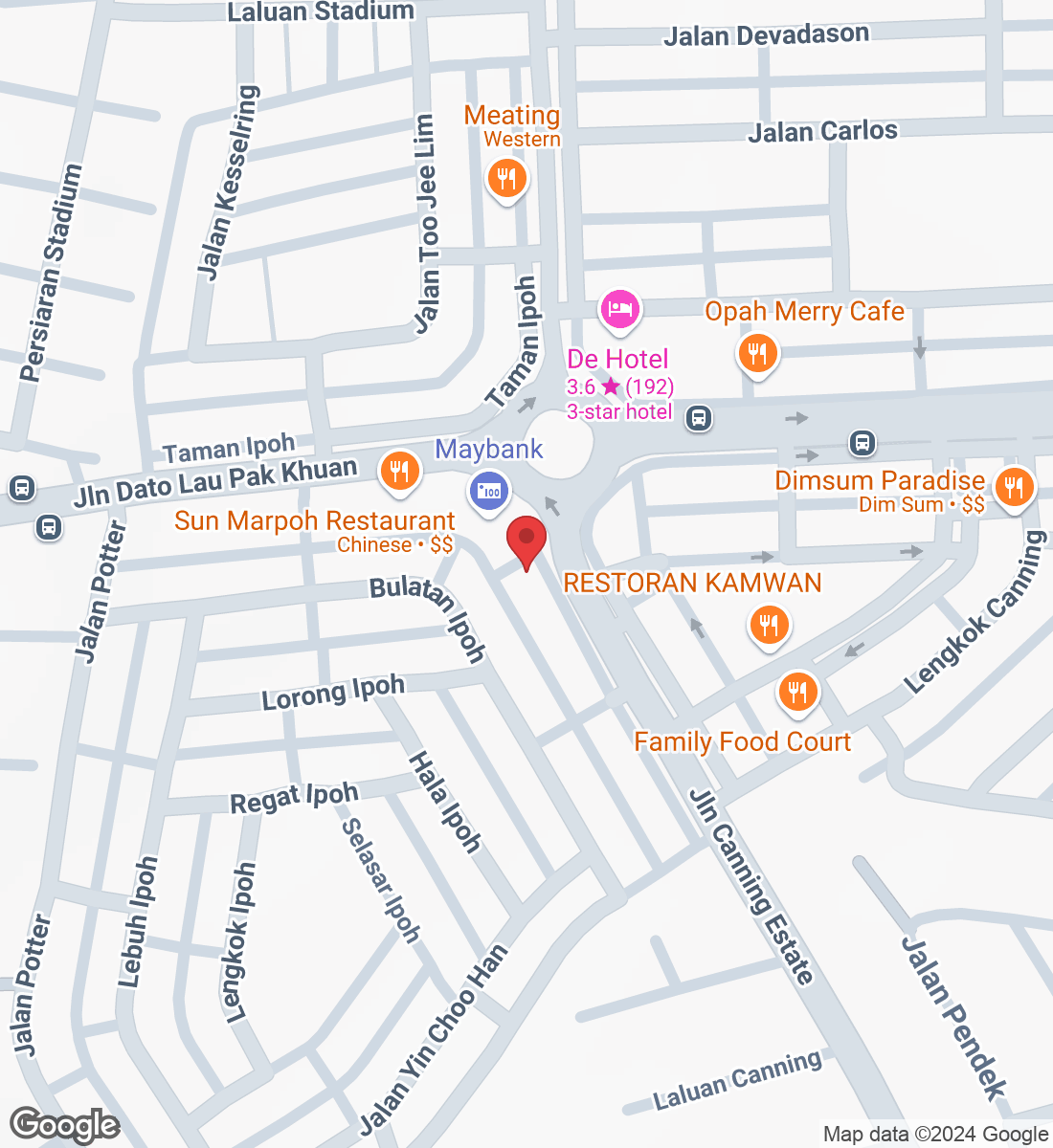 104, Jln Canning Estate, Ipoh Garden, 31400 Ipoh, Perak, Malaysia