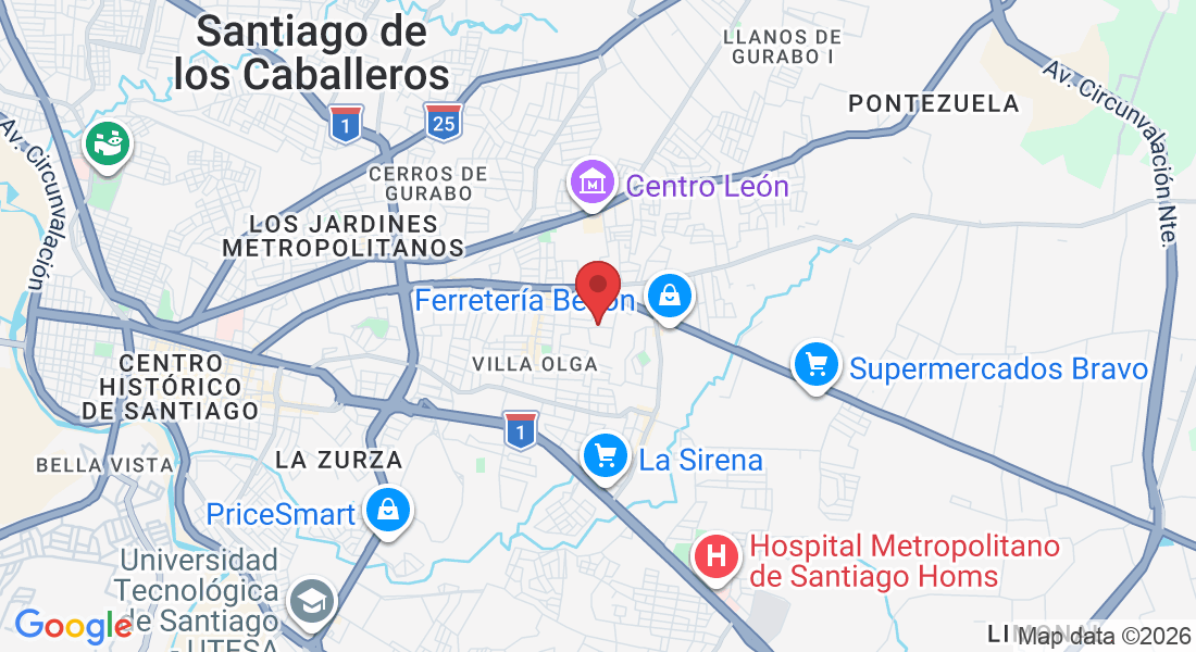 C. Ramón Asensio 35, Santiago de los Caballeros 51000, República Dominicana