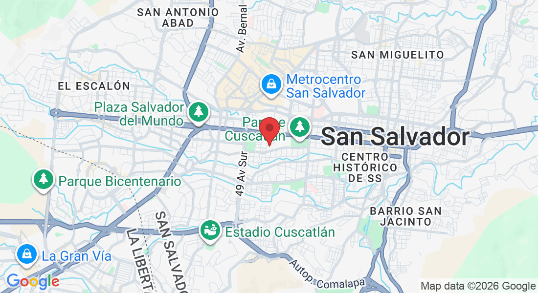 Contiguo a, MQXQ+555 Gimnasio Nacional "Adolfo Pineda, 6-10 Calle Pte., San Salvador, El Salvador