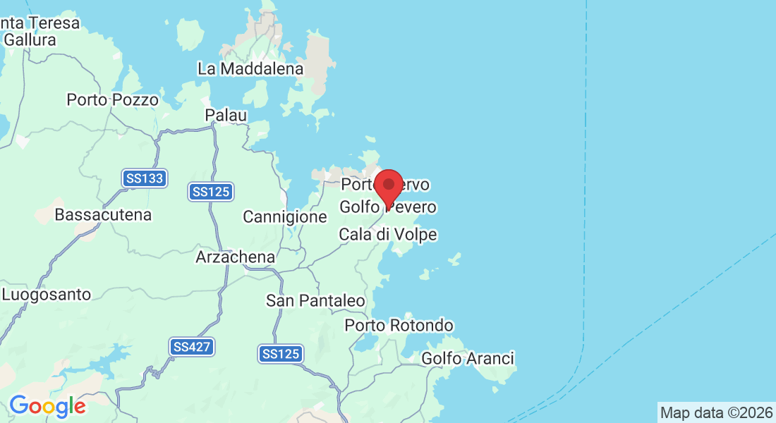 Loc. Golfo del Pevero, 07021 Porto Cervo OT, Italia