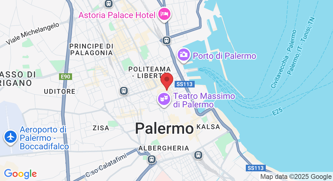 Via Riccardo Wagner, 4, 90139 Palermo PA, Italy